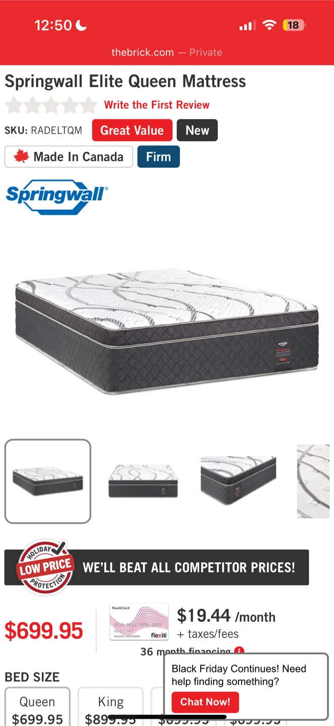 Brick Queen Mattress