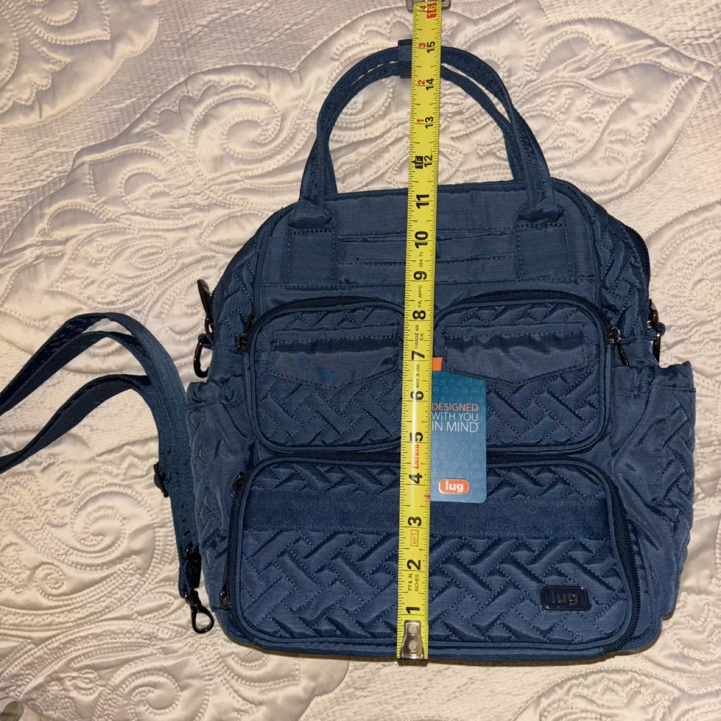 Lug Mini Puddle Jumper Bag Navy Blue with strap image indicator(4)