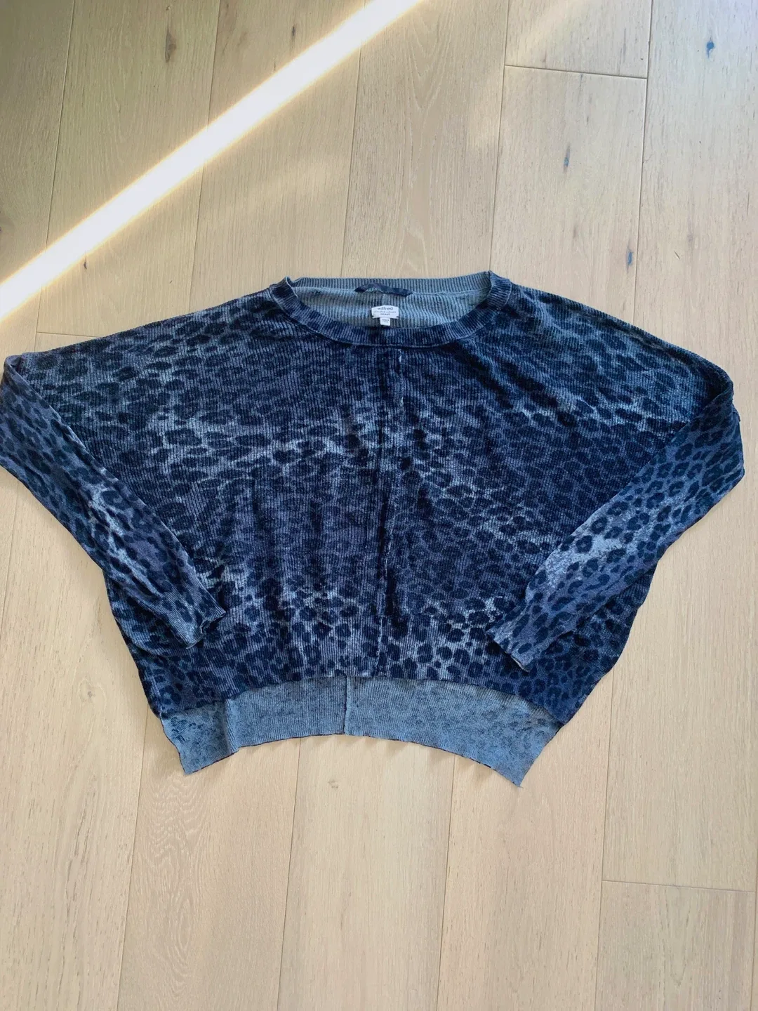 Wilfred Aritzia Animal Print Sweater