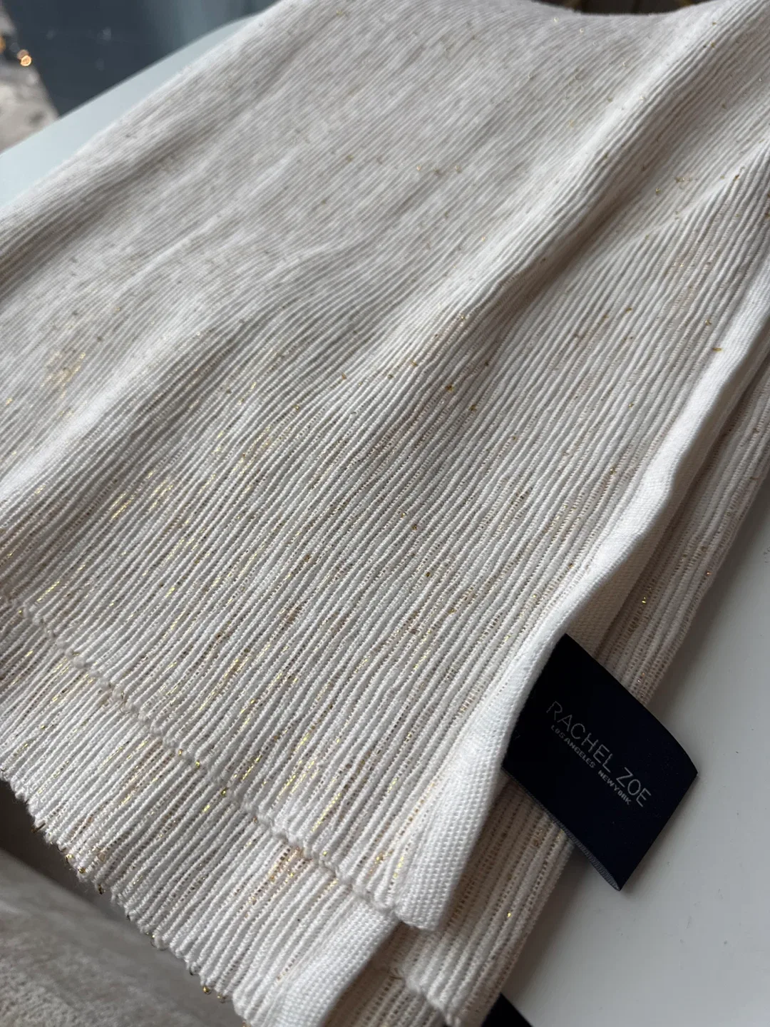 White/Gold Table Runner