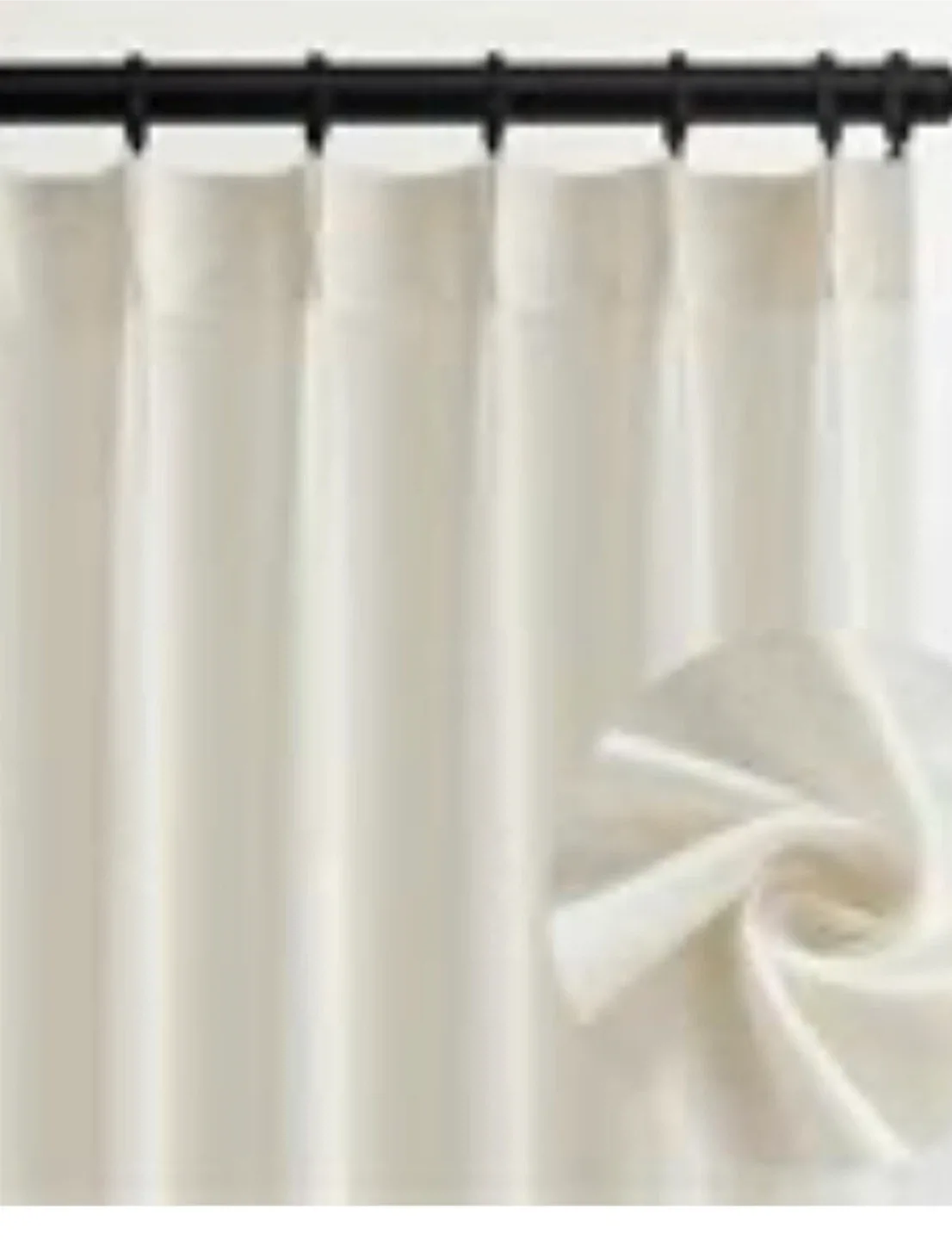 2 piece Off-White Curtain Panel