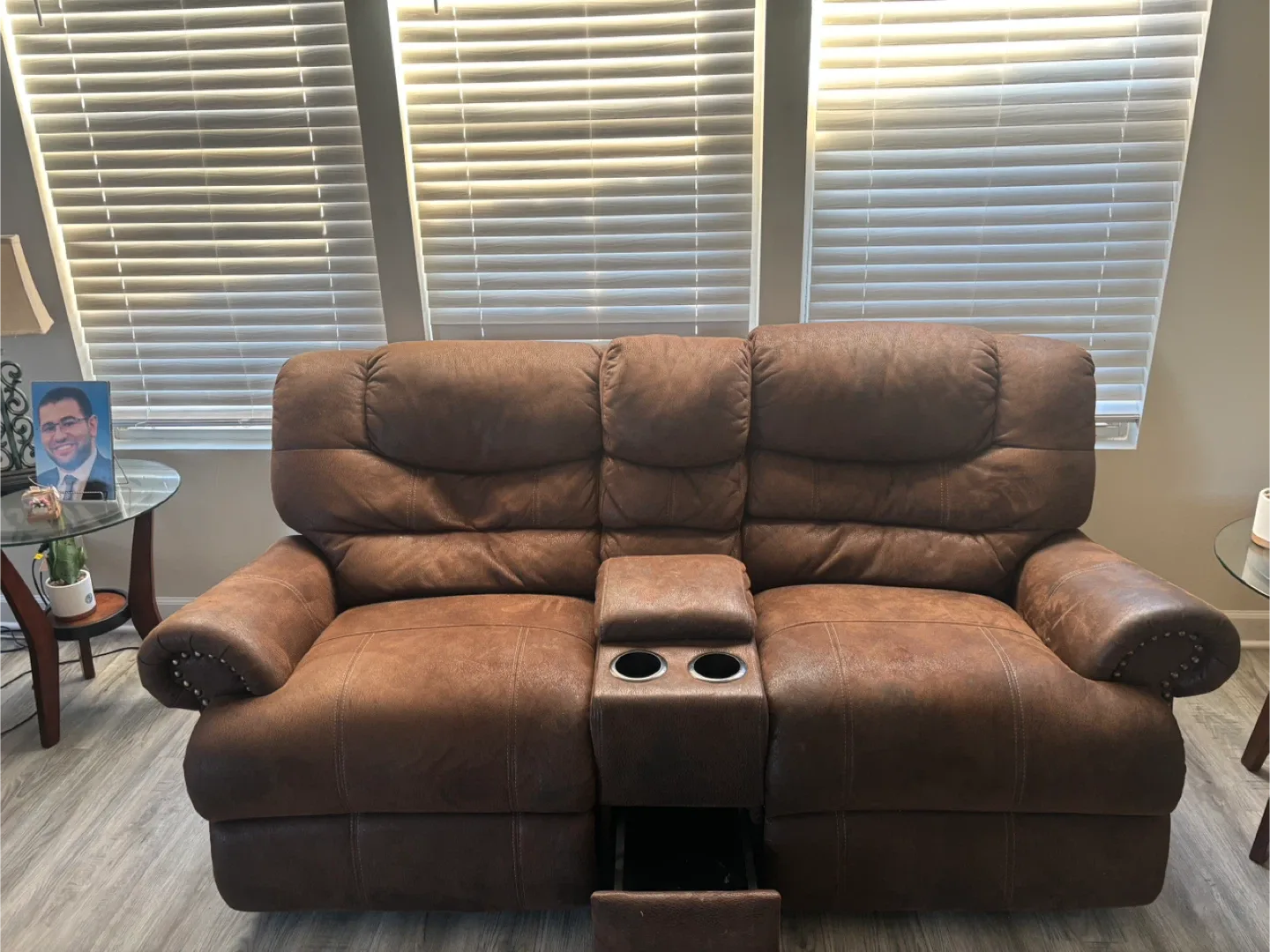 Brown Reclining Loveseat & Chair Set