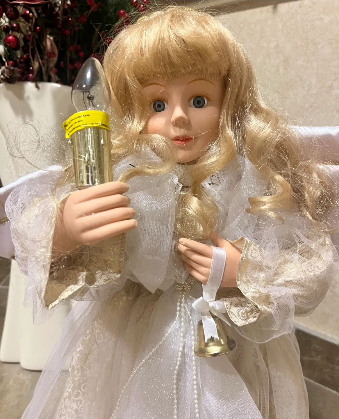 #Cleanout- Angel Doll with Light