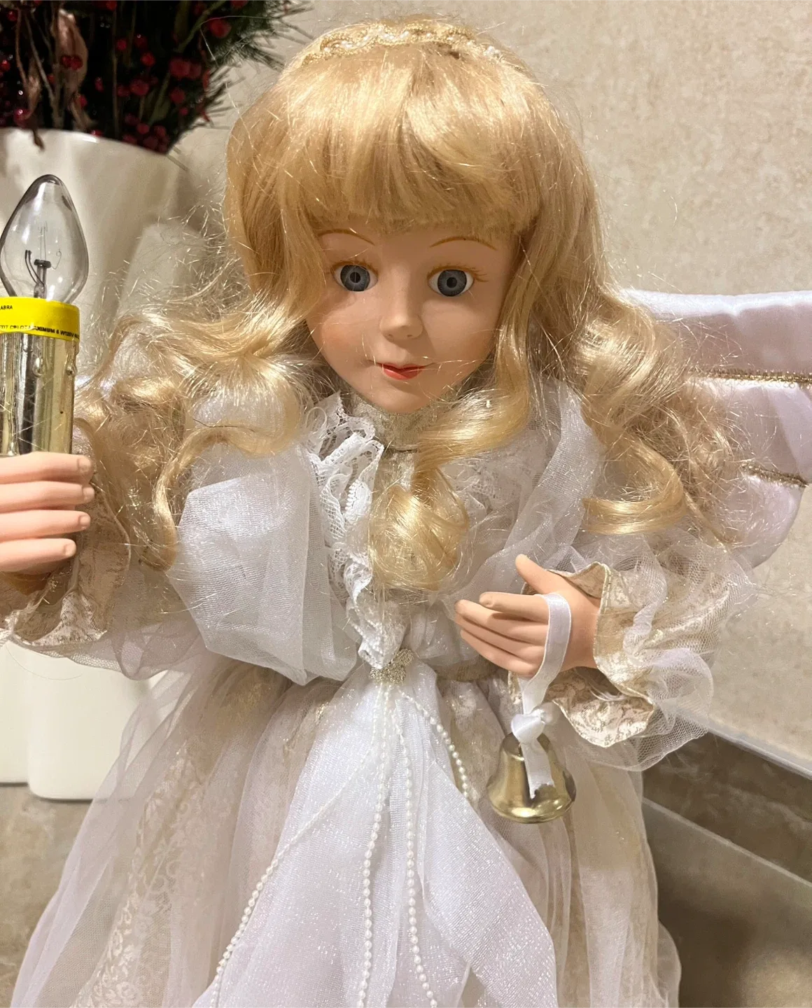 #Cleanout- Angel Doll with Light image indicator(2)