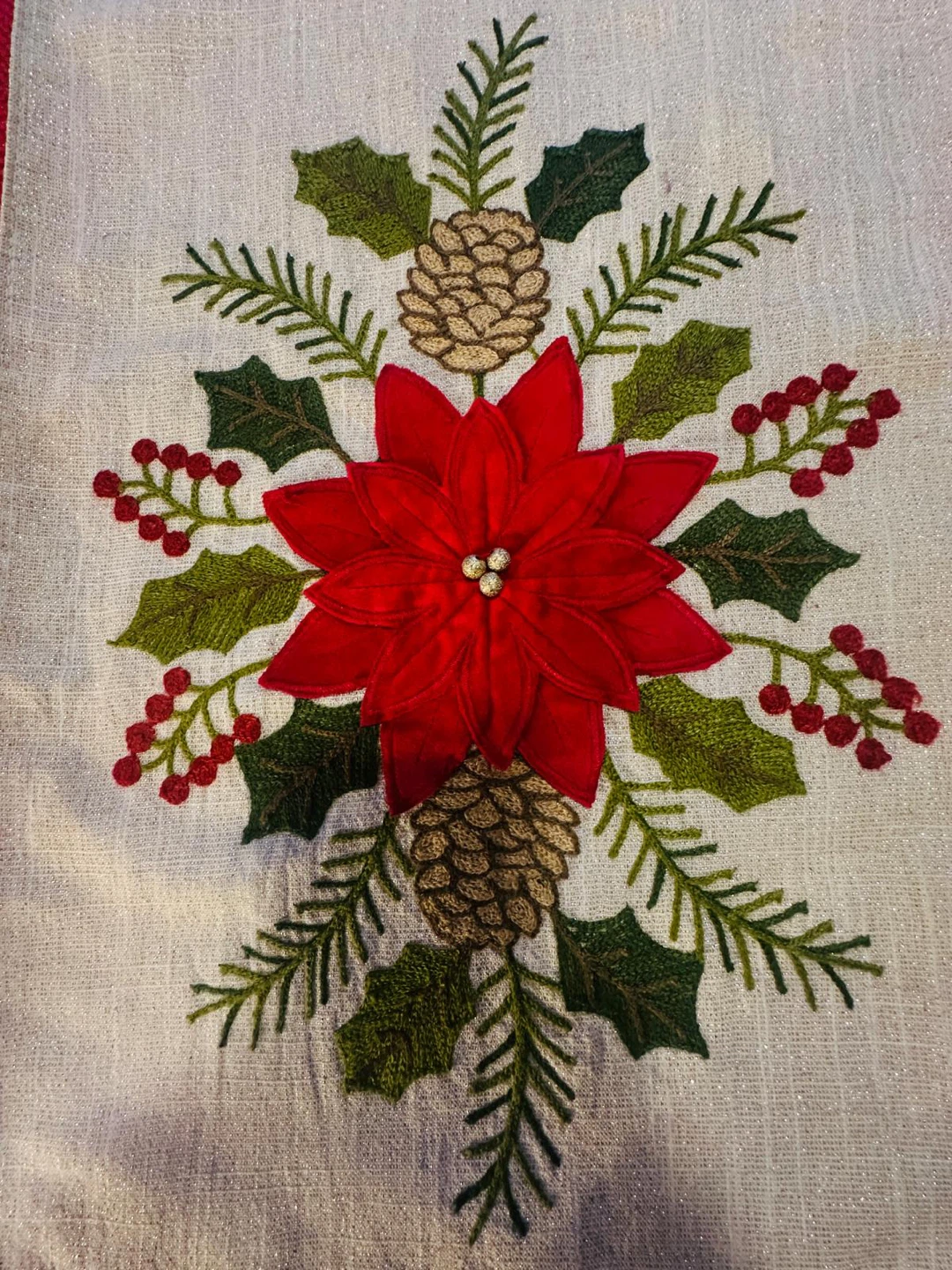 Holiday Table Runner & 6 Placemats Set - photo 3