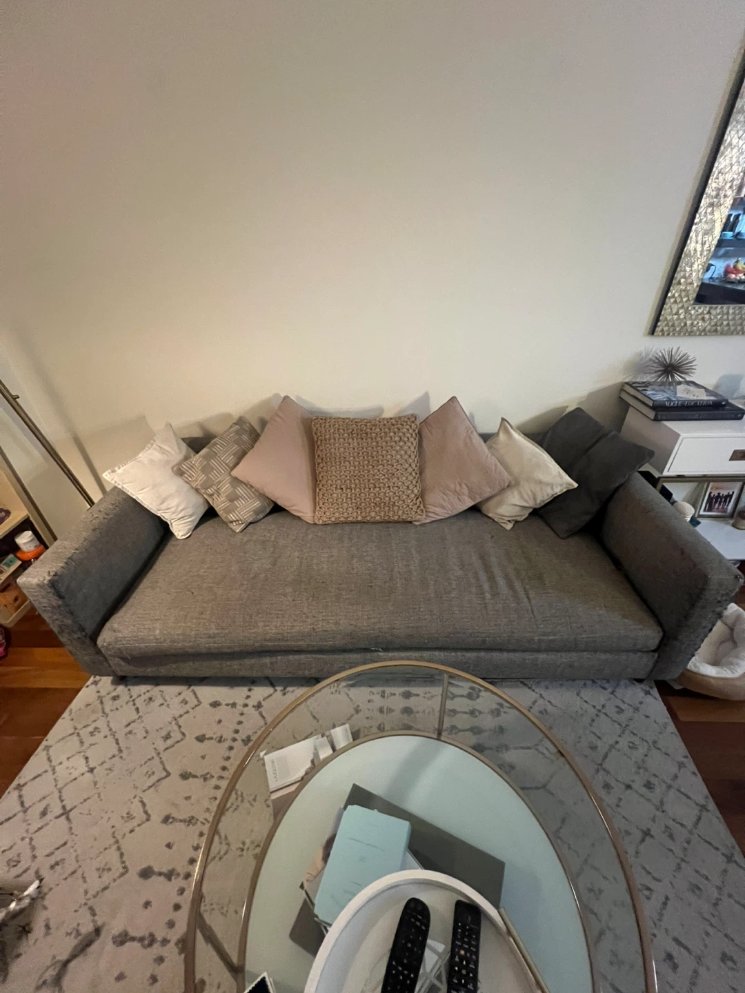 CB2 Gray Sofa