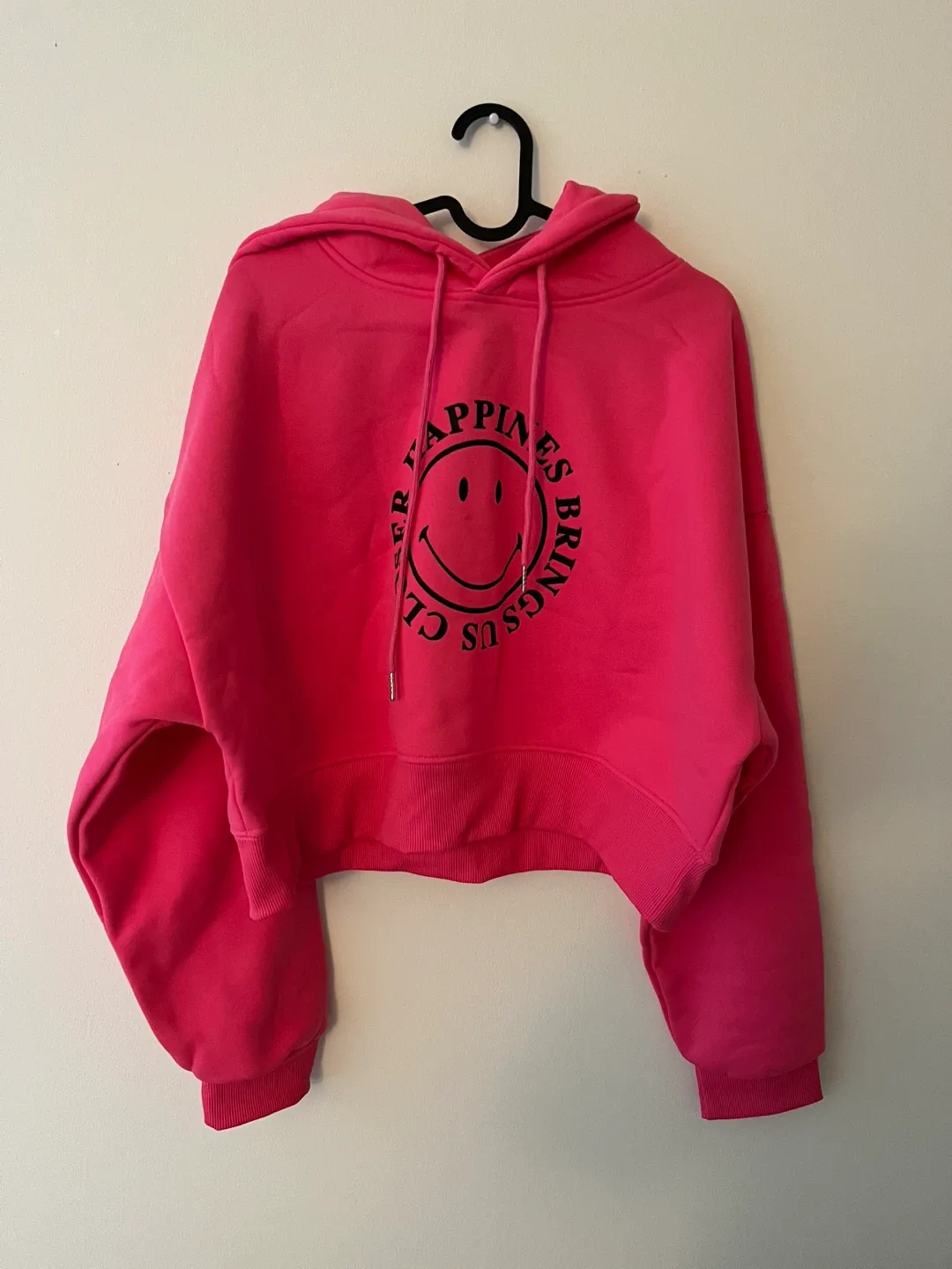 hot pink graphic hoodie