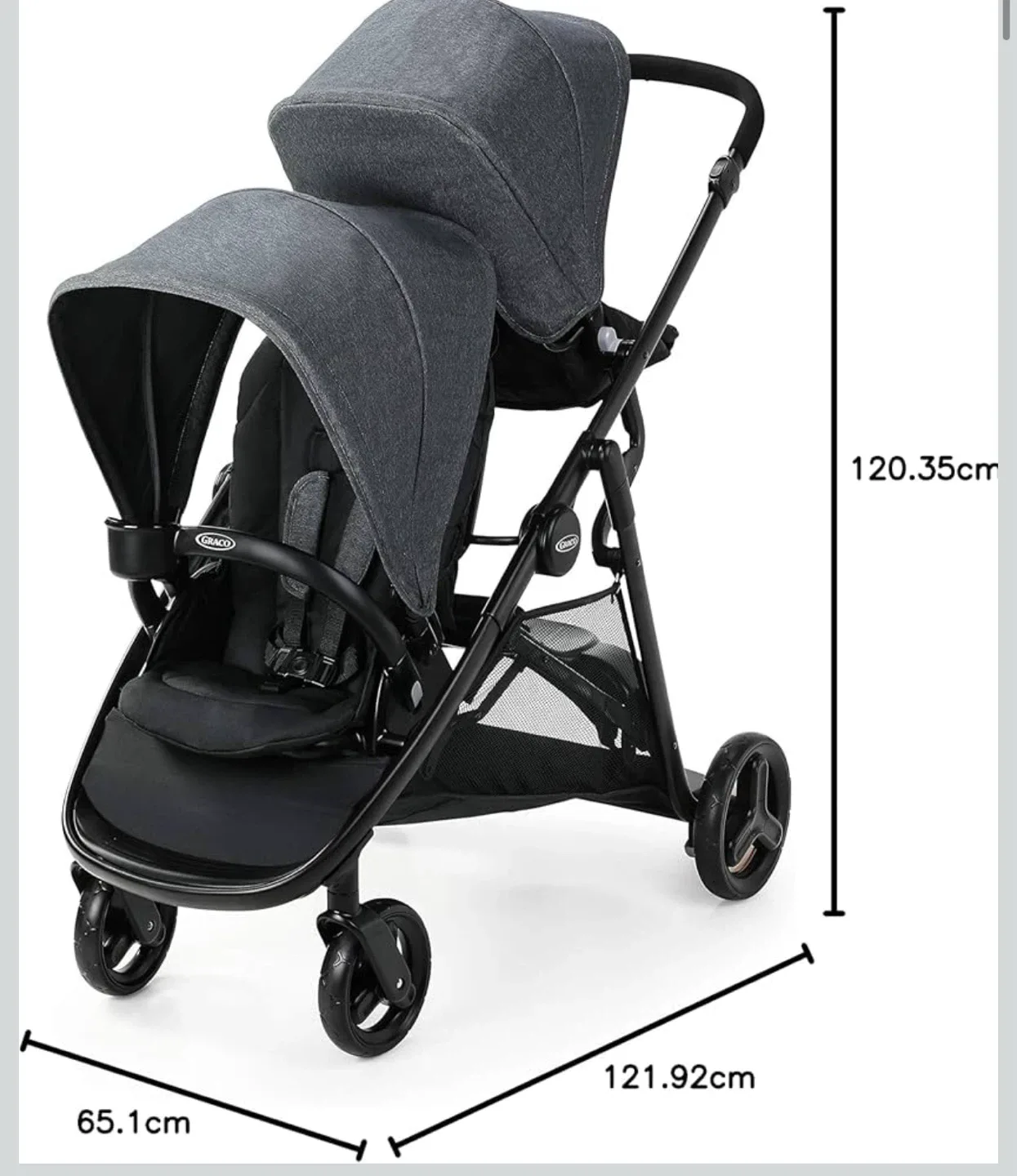 Graco DuoGlider Double Stroller - Great Condition! image indicator(2)