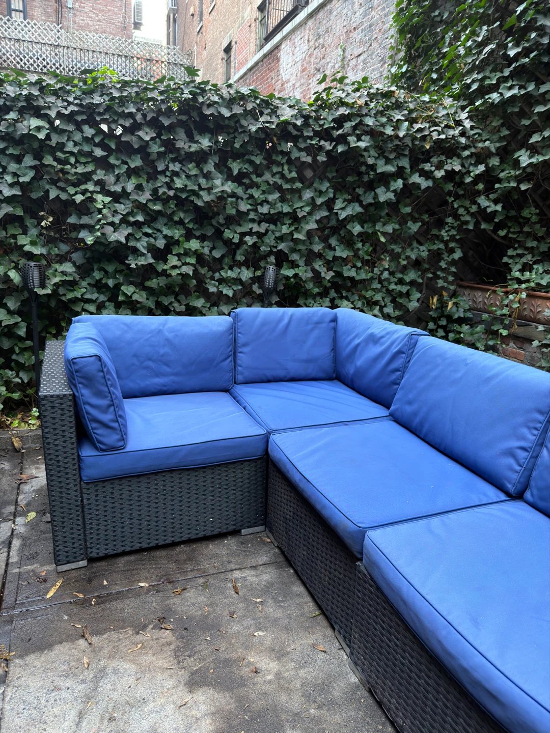 Blue Outdoor Sectional Sofa