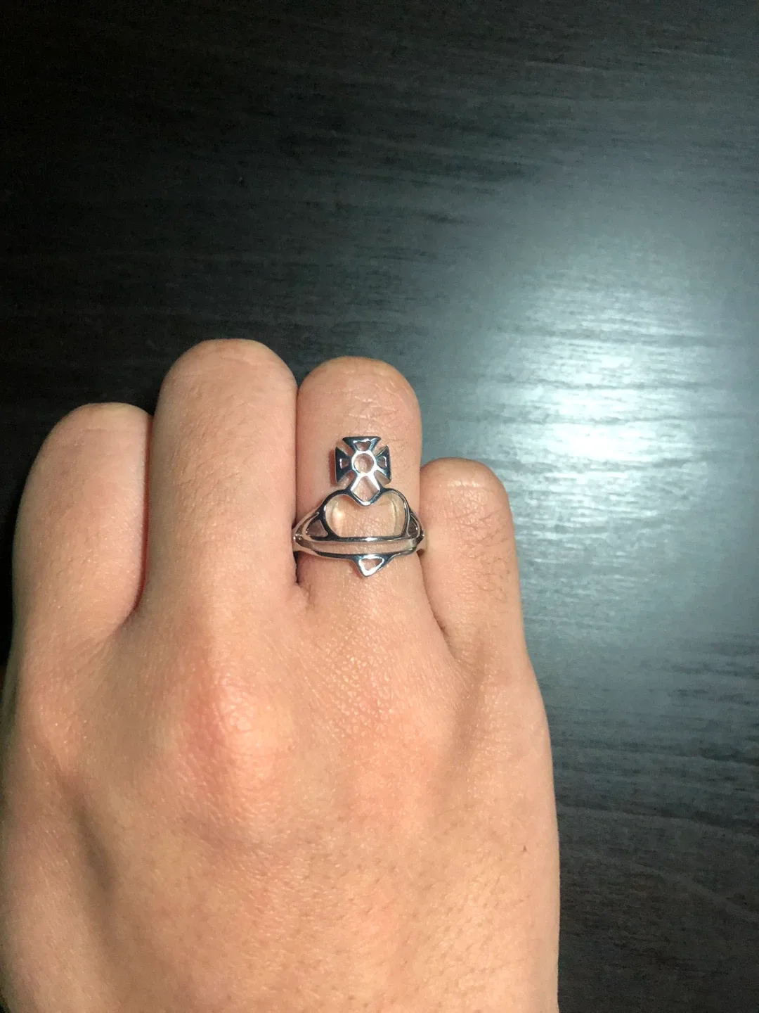 Vivienne West Wood Heart Ring