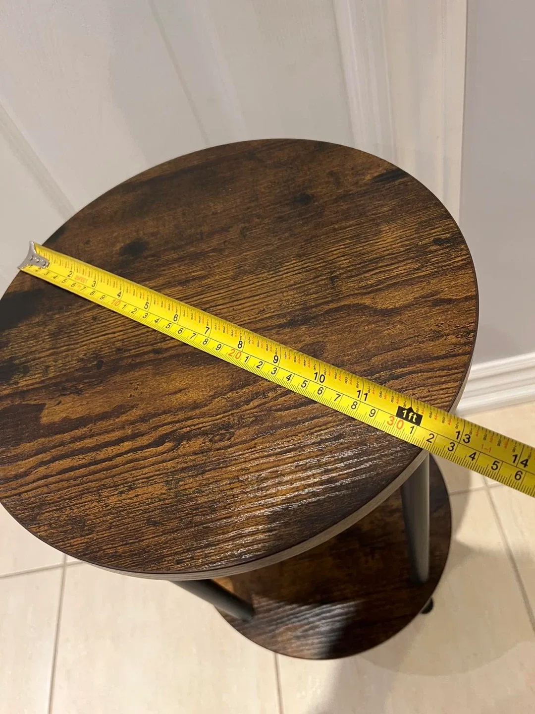 Round End Table with 2-Tier Shelf image indicator(7)