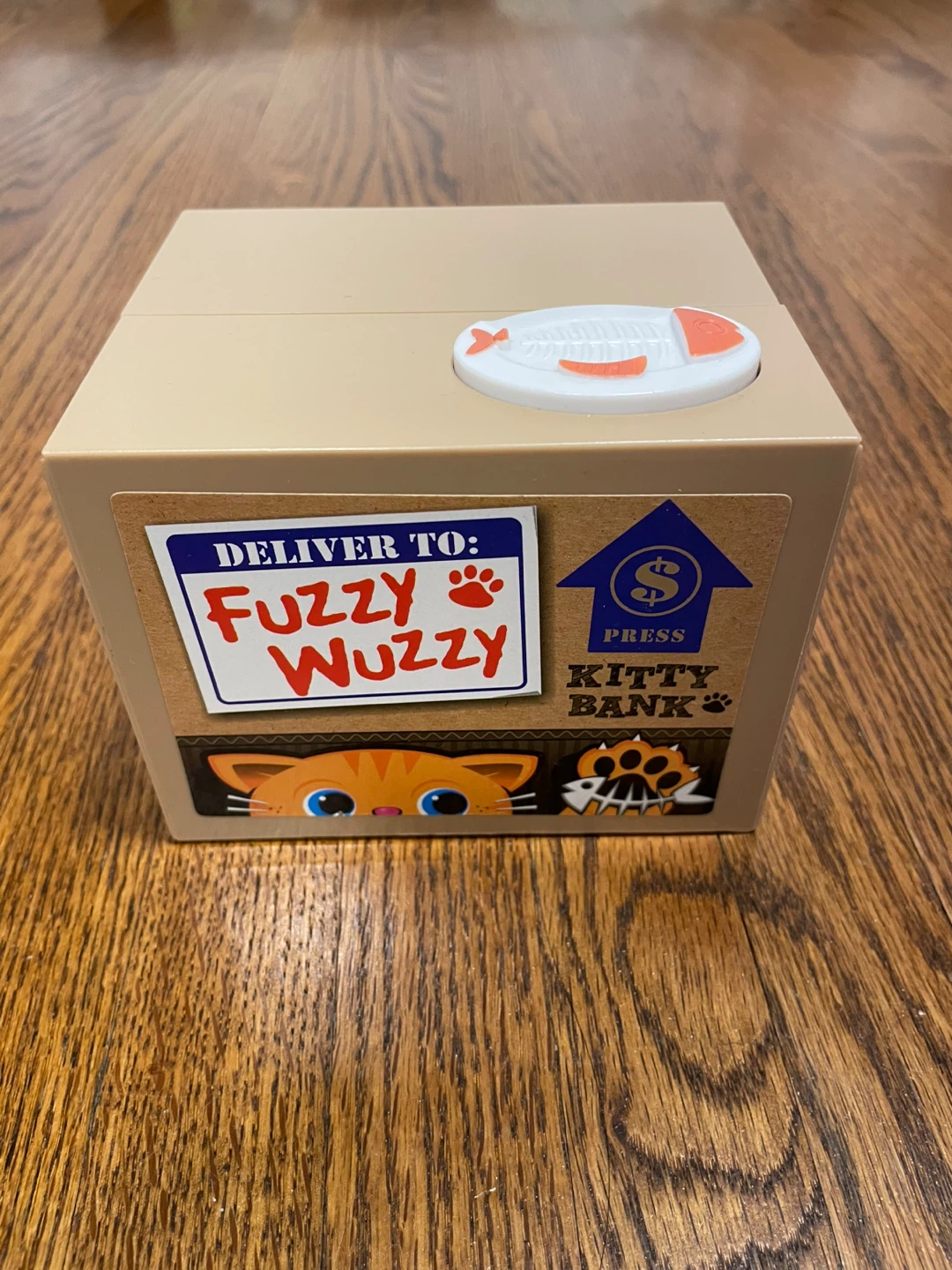 Fuzzy Wuzzy Kitty Bank (Cat Stealing Money Bank) - photo 2