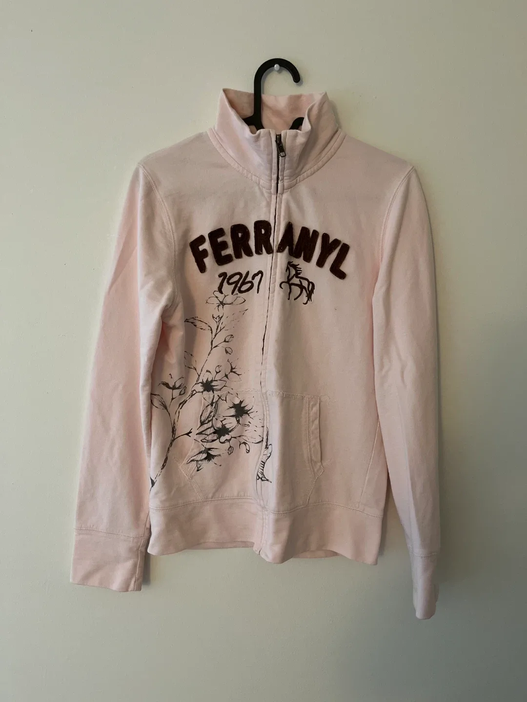 ferranyl pink zip up