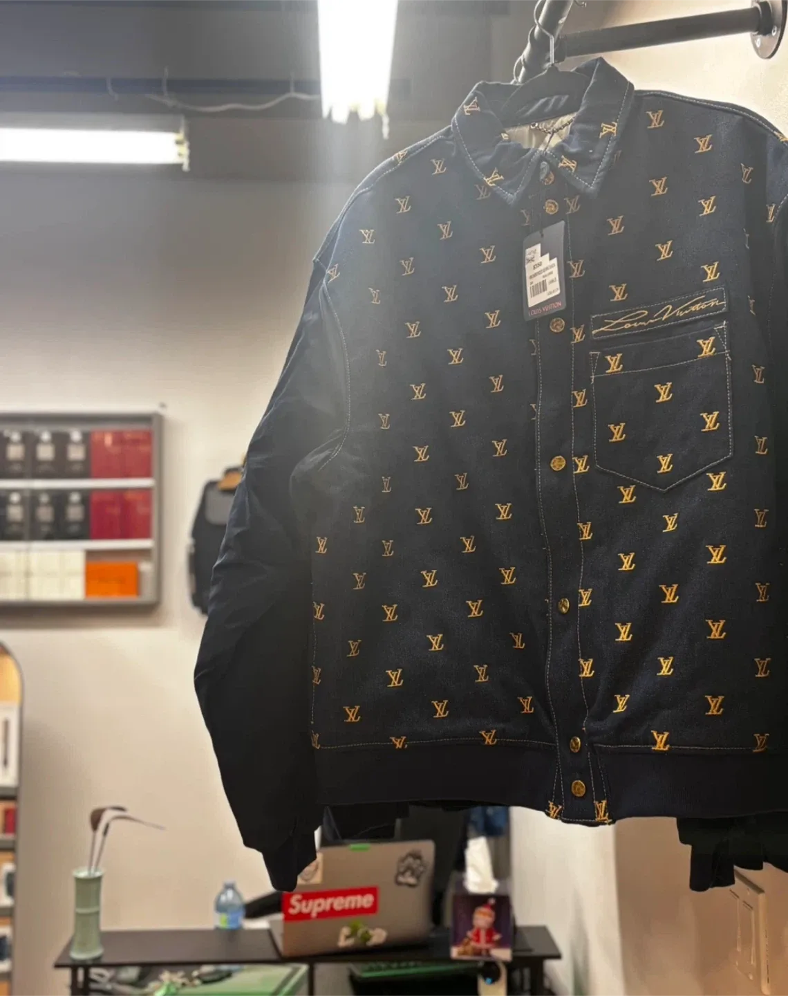 Louis Vuitton Distorted Monogram Hooded Hoodie image indicator(6)