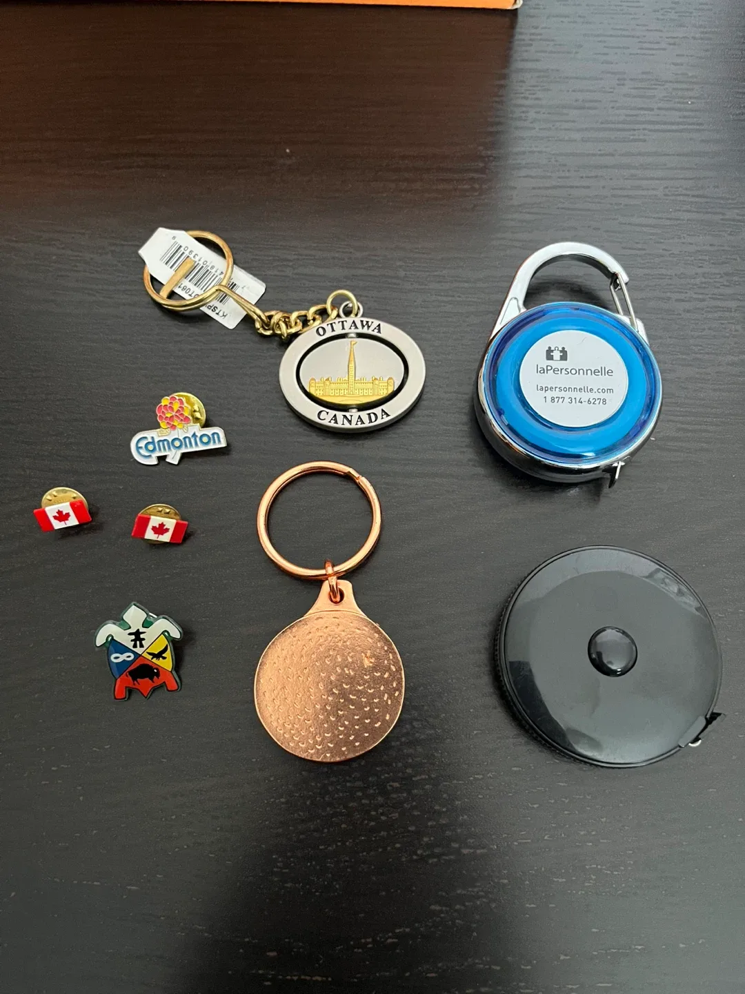 FREE keychains, pins, measuring tapes