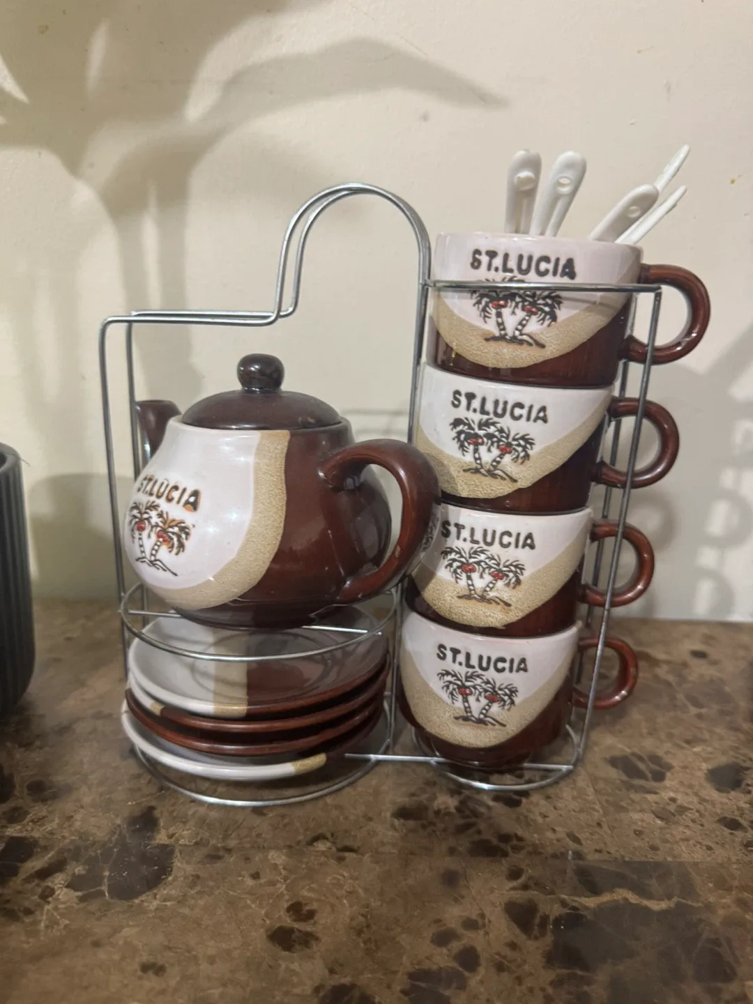 St. Lucia Tea Set with Stand image indicator(2)