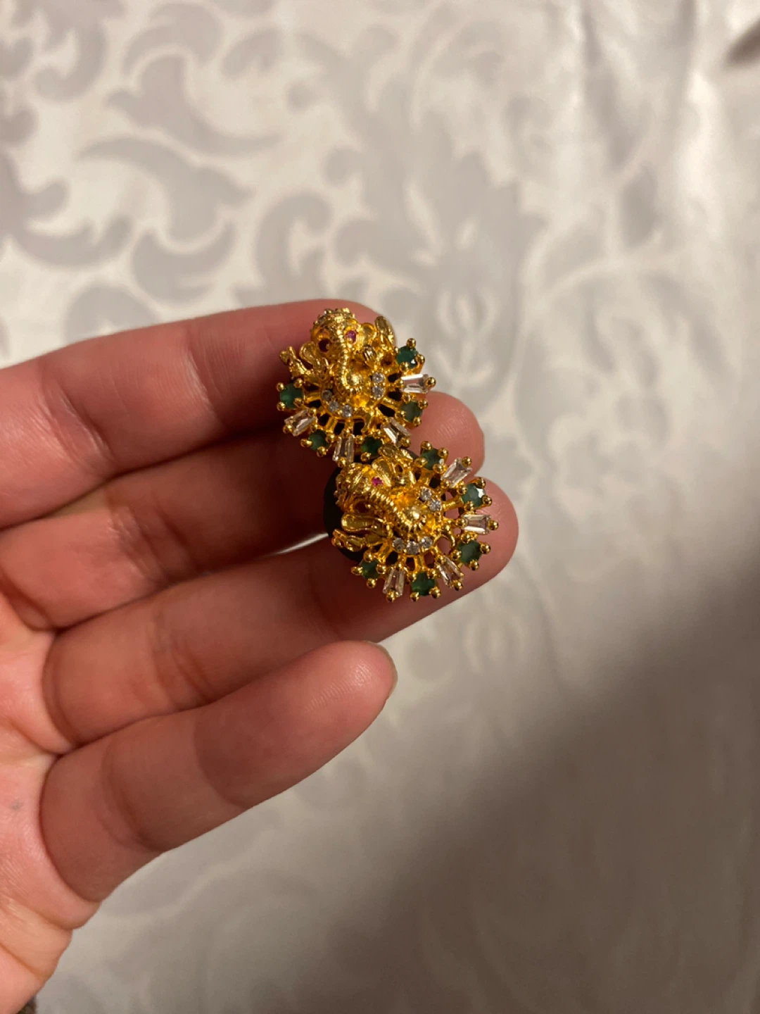 Gold Plated Indian Jewelry Set - photo 3
