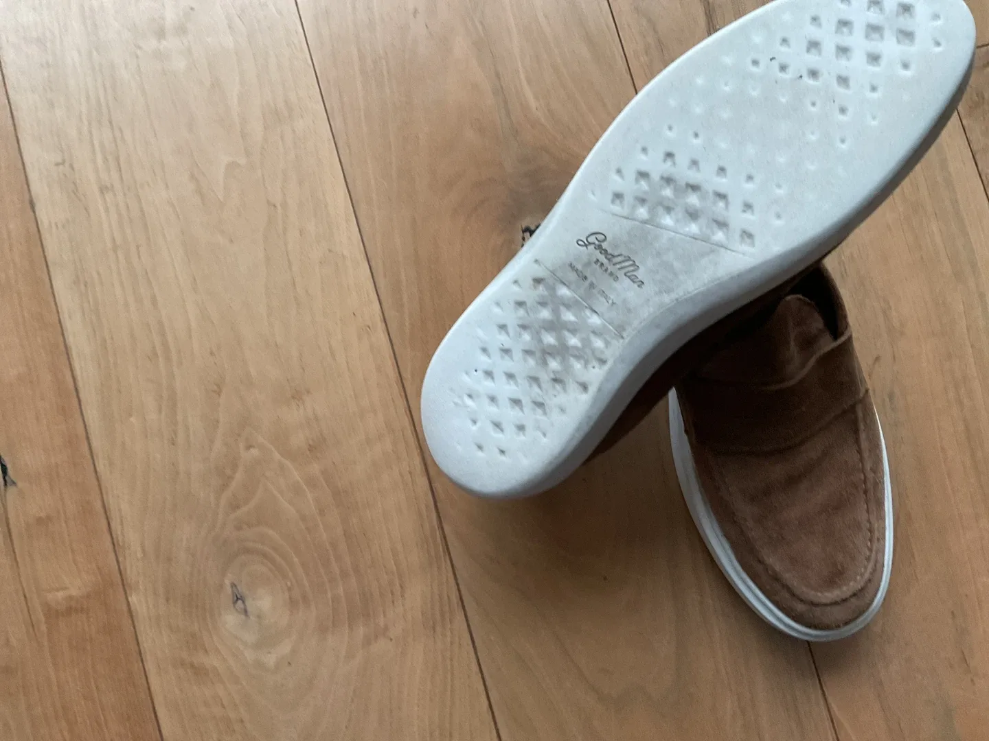 Good Man Brand Brown Suede Loafers image indicator(2)