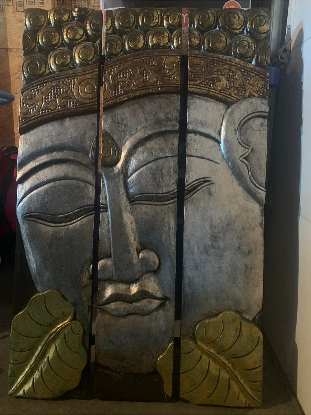 Buddha Wood Wall Art Panels