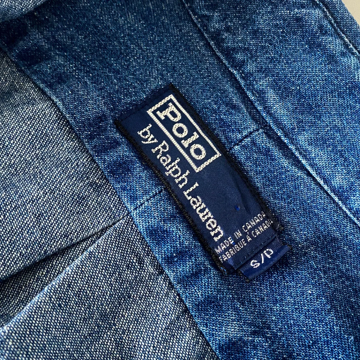 90's Polo by Ralph Lauren 100% Cotton Denim Button-Down Shirt image indicator(5)