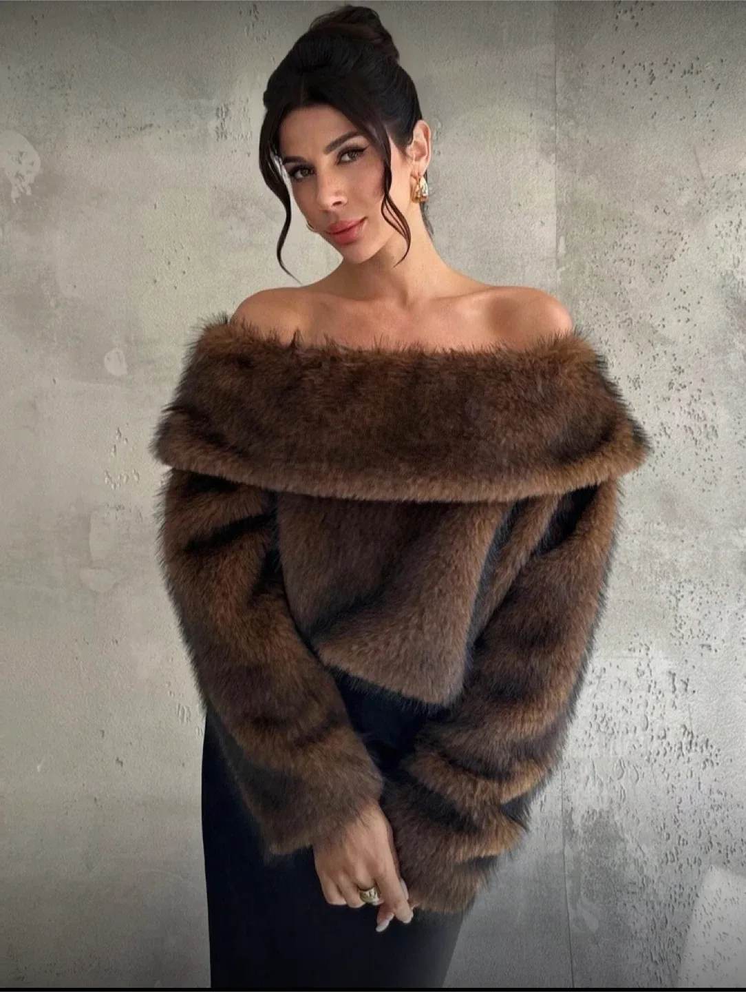 Faux fur never worn