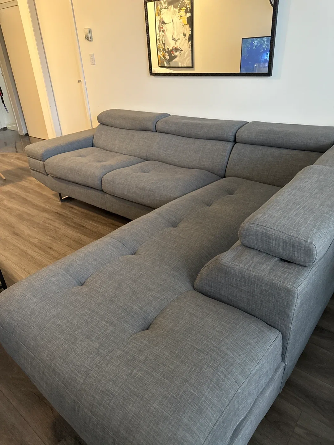 Grey Sectional Sofa image indicator(3)