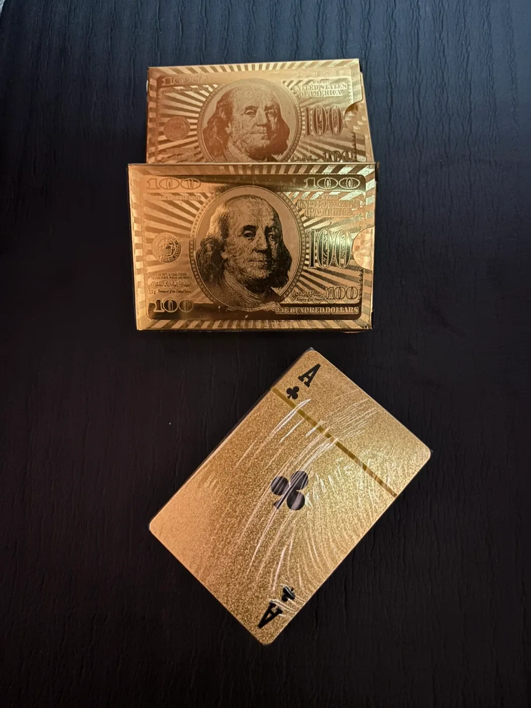 Gold Foil Playing Cards - New