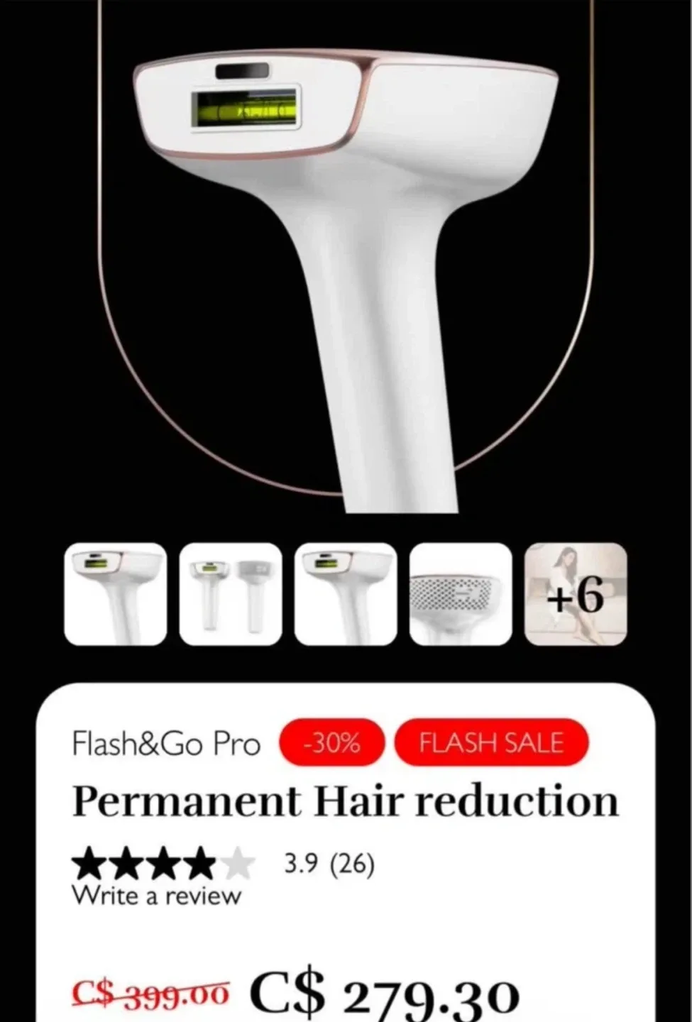 Silk'n BellaFlash Pro H3220 Hair Removal System image indicator(3)