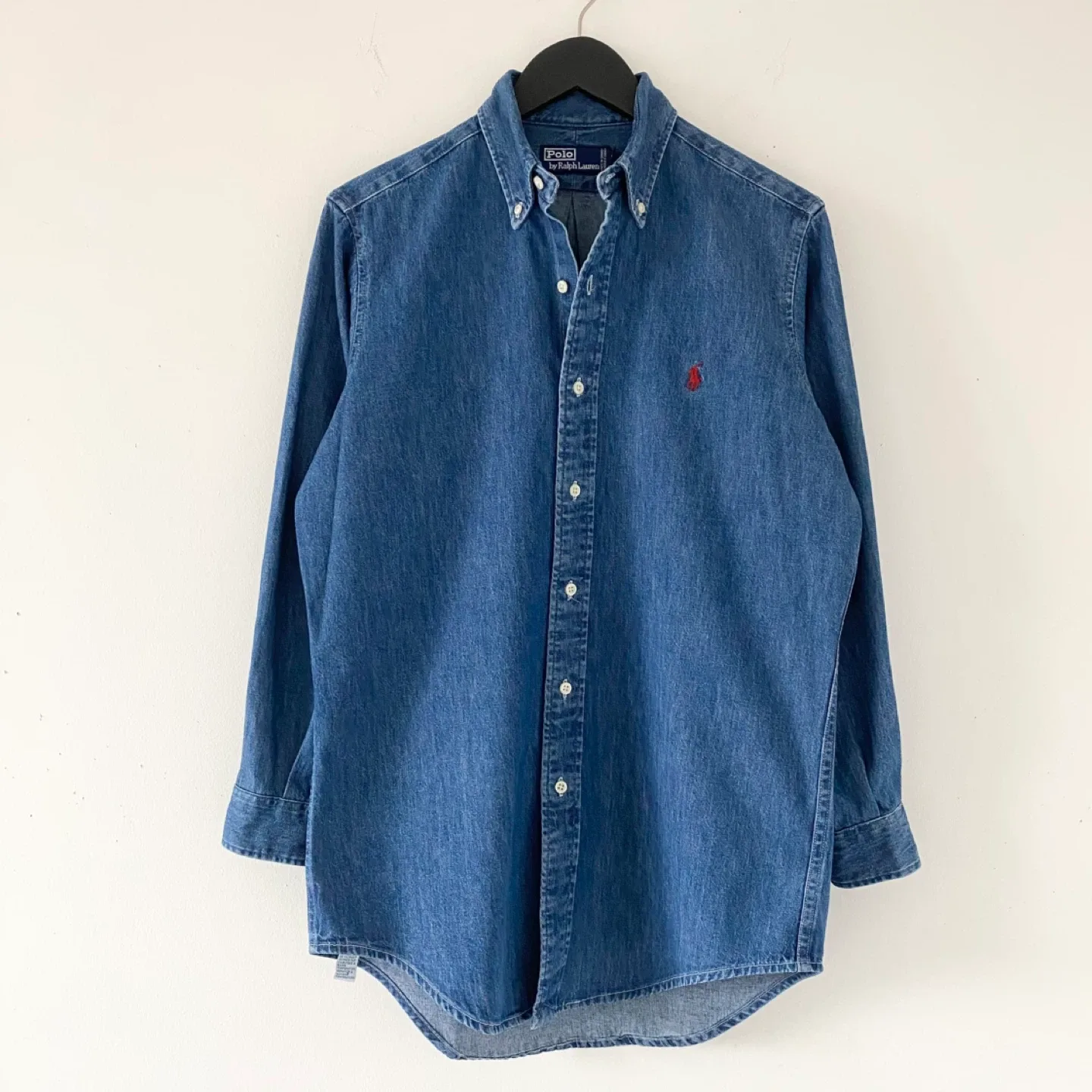 90's Polo by Ralph Lauren 100% Cotton Denim Button-Down Shirt image indicator(2)