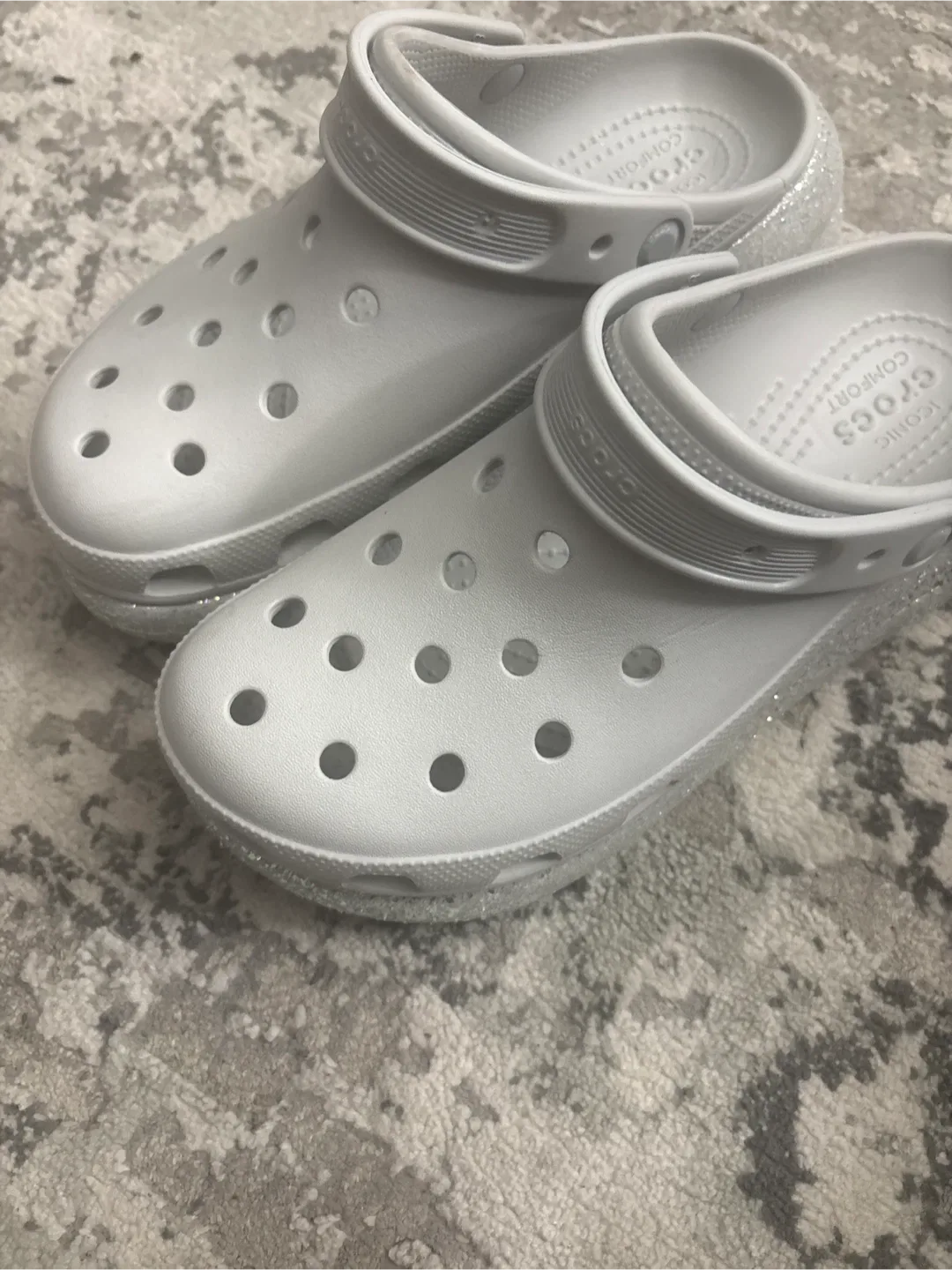 Crocs Classic Crush Clog, Size 8, White