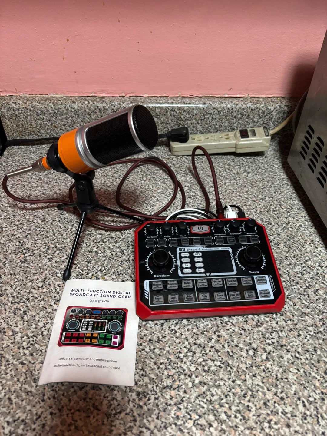 B3 Live Sound Card & Microphone Set