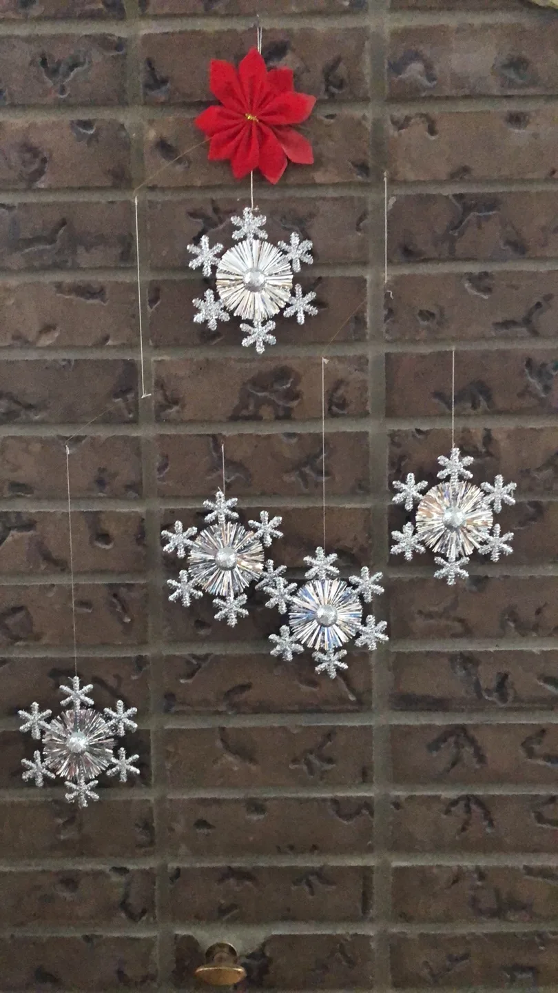 Silver Snowflake wall hanging