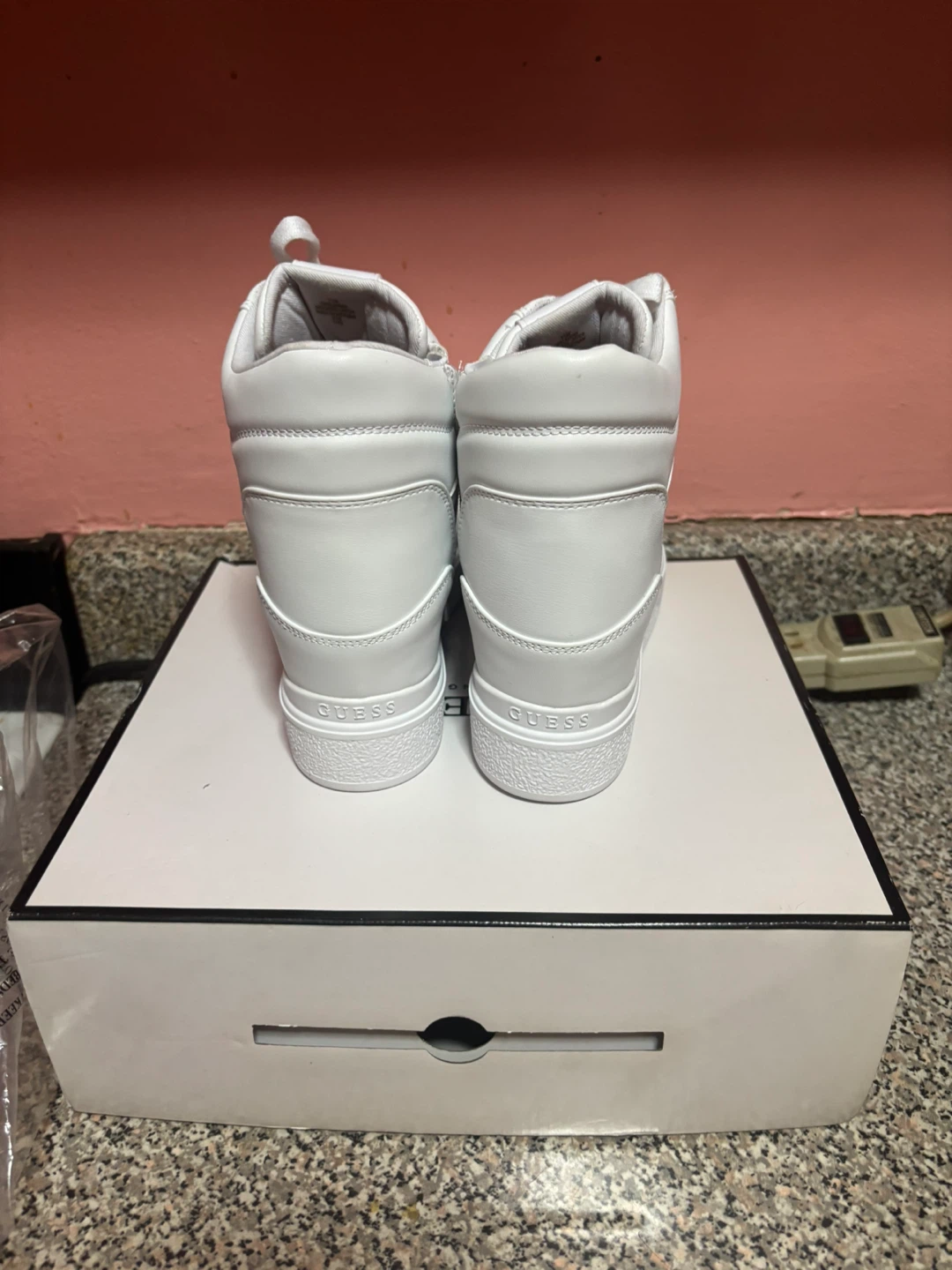 Guess Los Angeles White High Top Sneakers - photo 5
