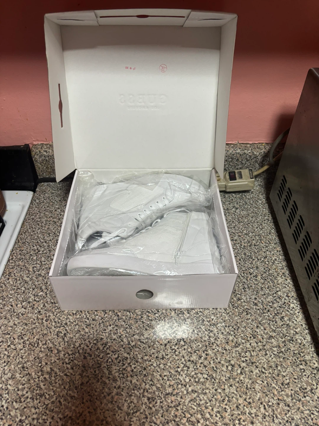 Guess Los Angeles White High Top Sneakers - photo 3