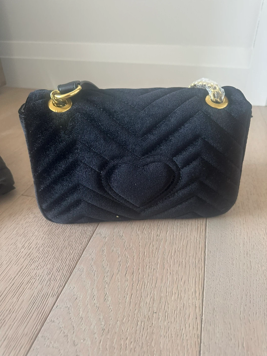 Gucci * inspired * black velvet purse - photo 4