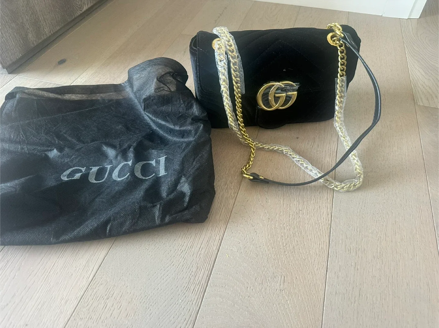 Gucci * inspired * black velvet purse image indicator(2)