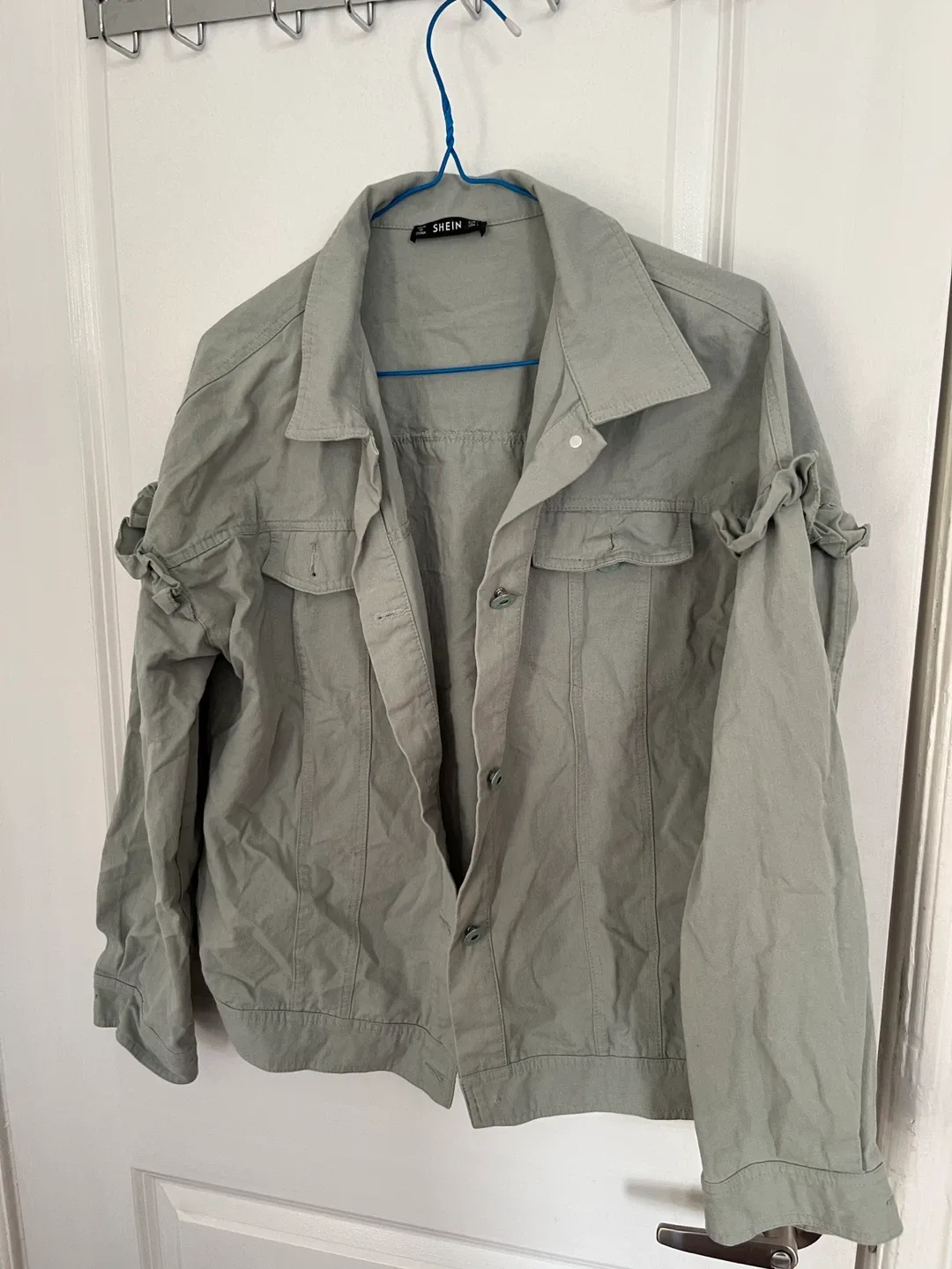 Ruffled Jacket - Green