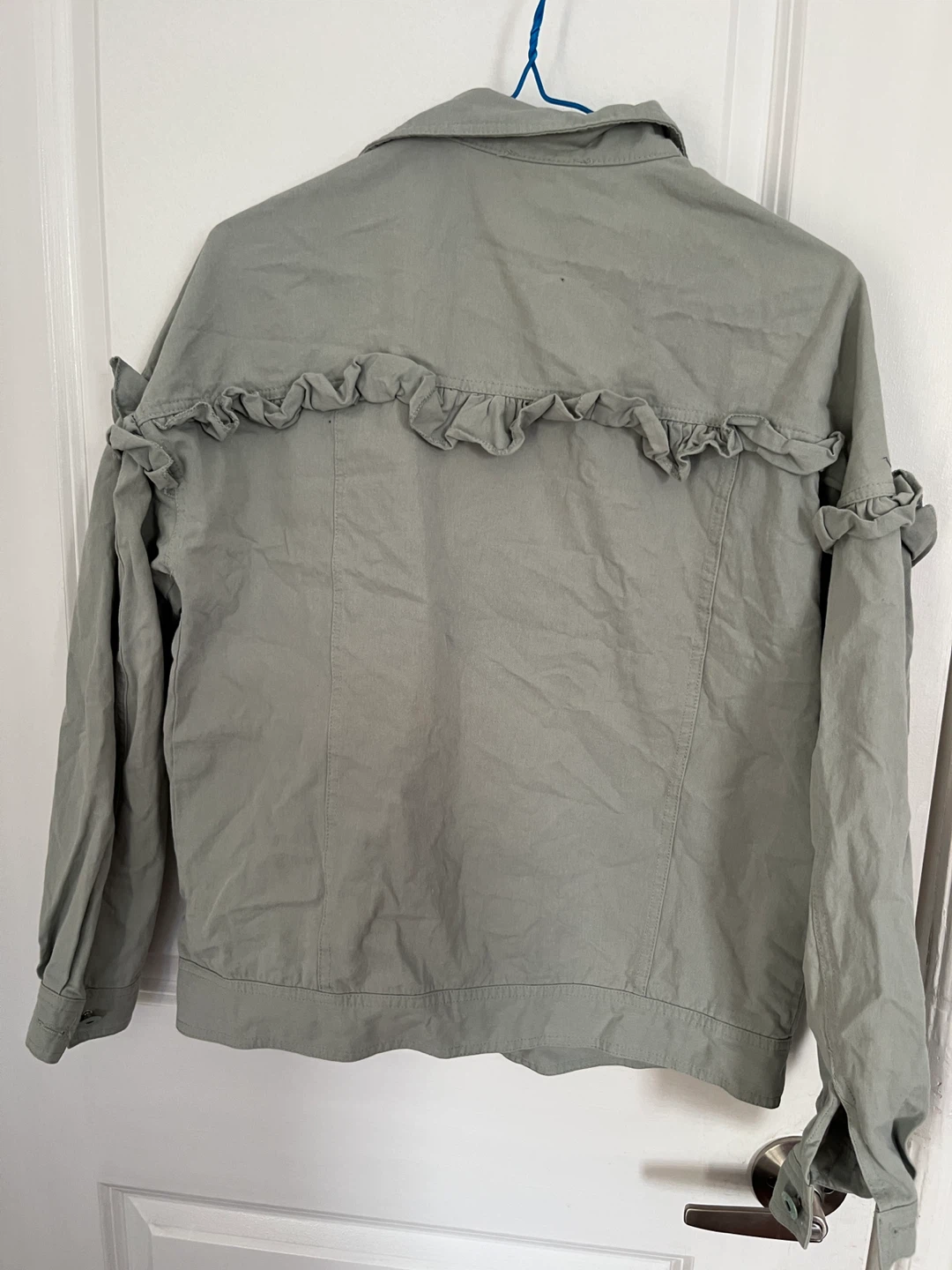 Ruffled Jacket - Green - photo 2