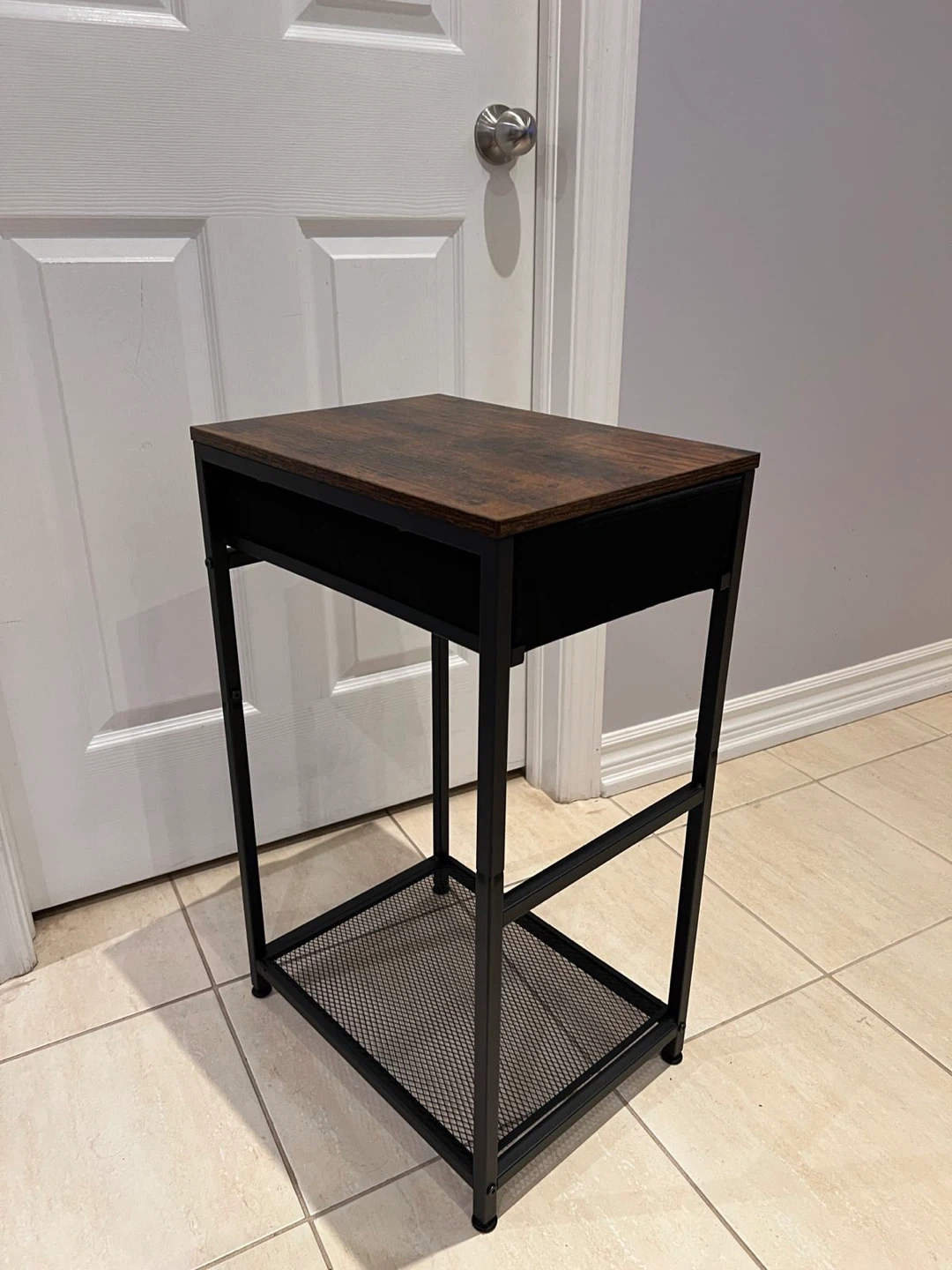 Side Table with Drawer & Shelf - photo 3