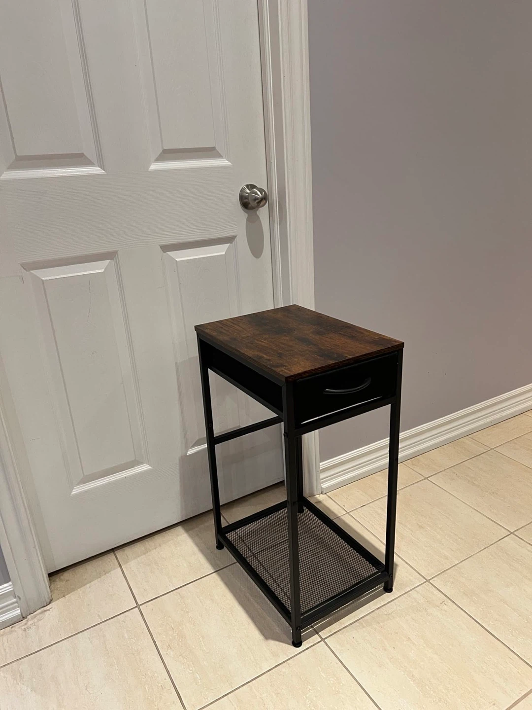 Side Table with Drawer & Shelf - photo 2