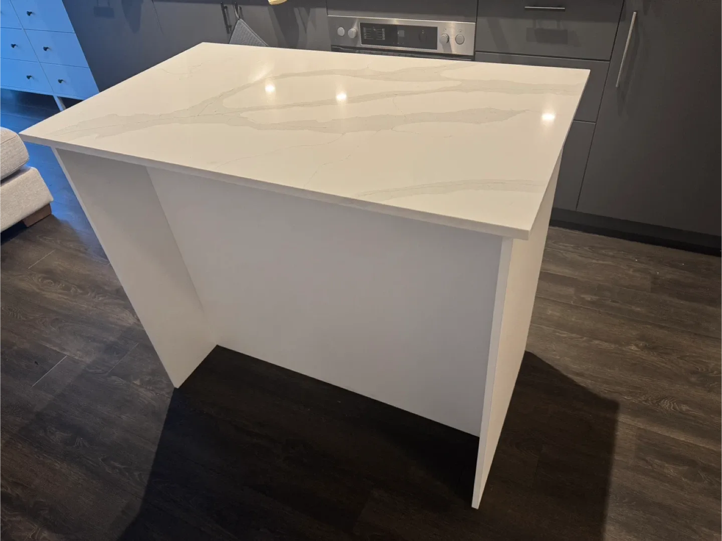 NEW Kitchen Island with Stone Top