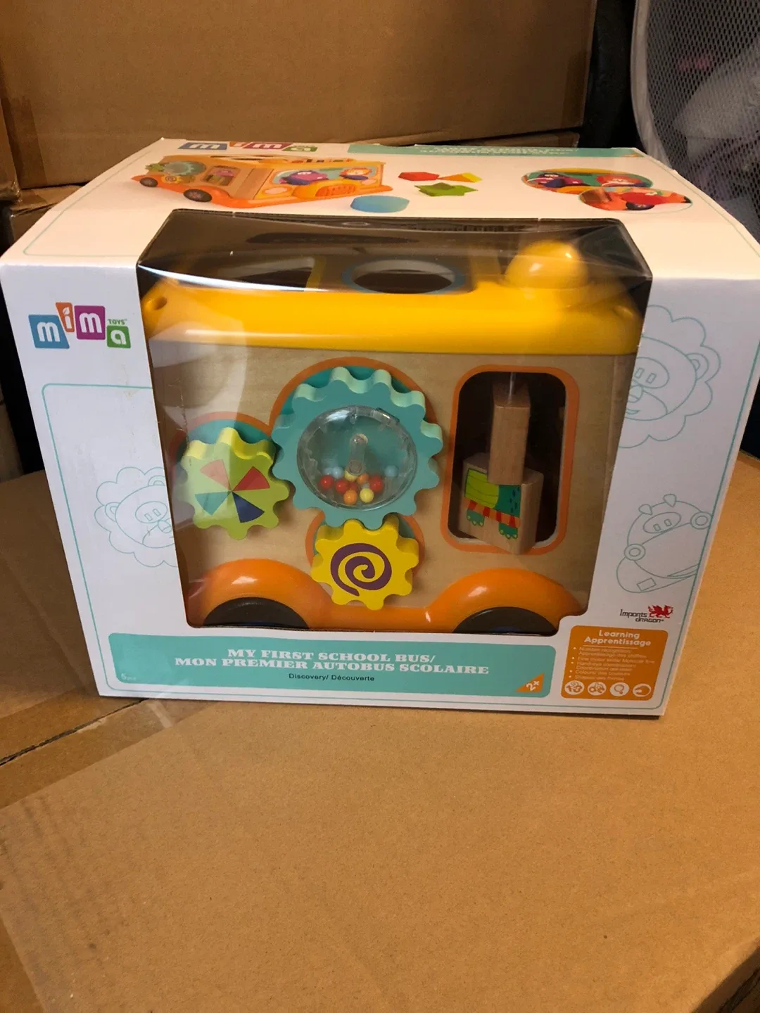 Mima Toys My First School Bus - Wooden Toy