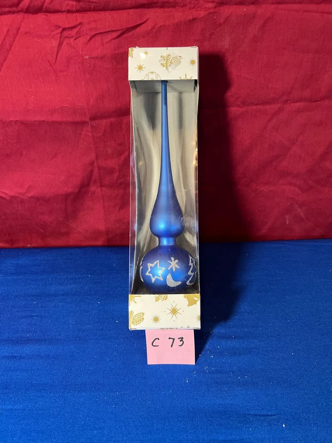 Blue Christmas Tree Topper - New in Box!