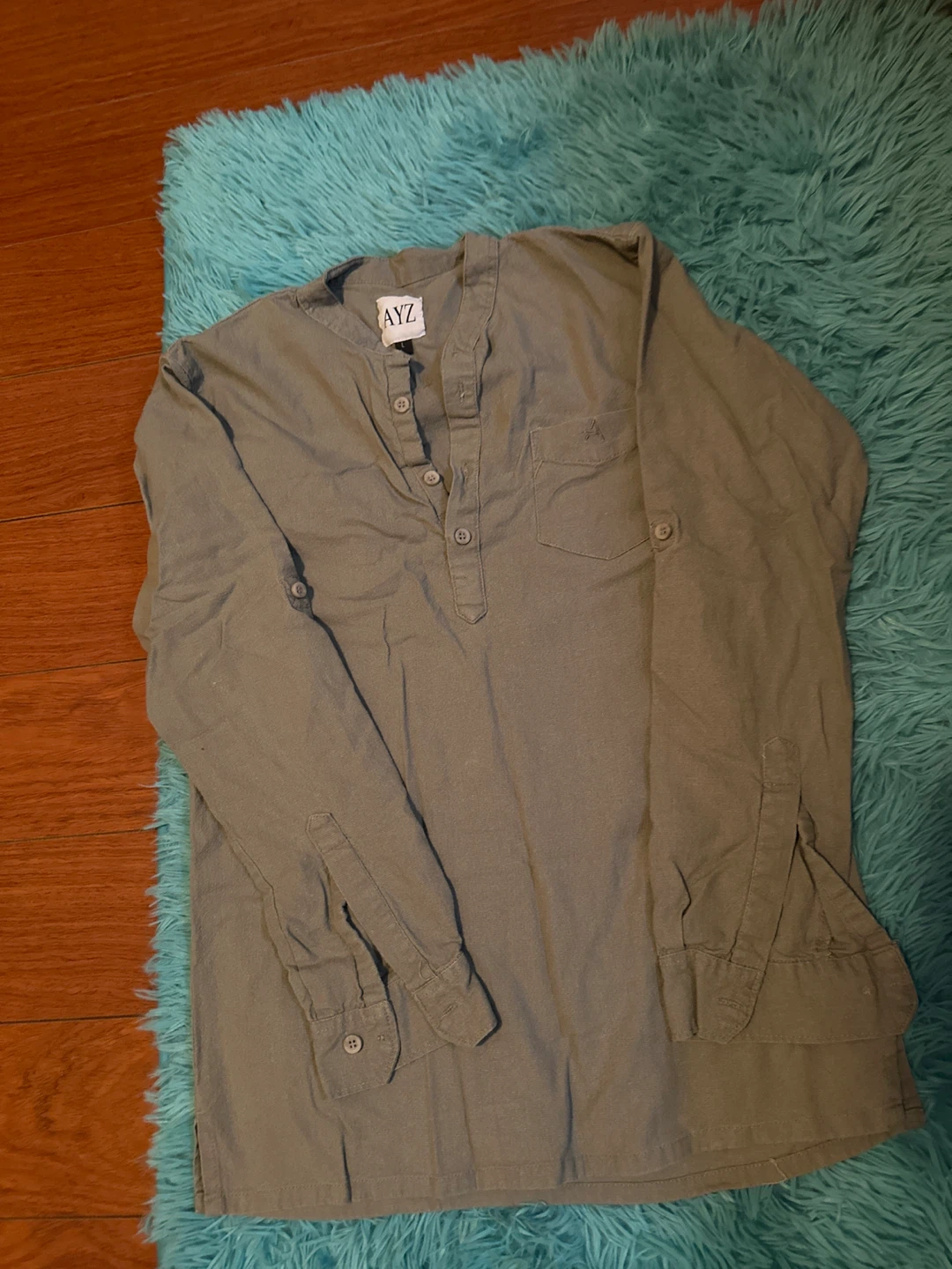 Olive Green Long Sleeve Shirt - photo 2