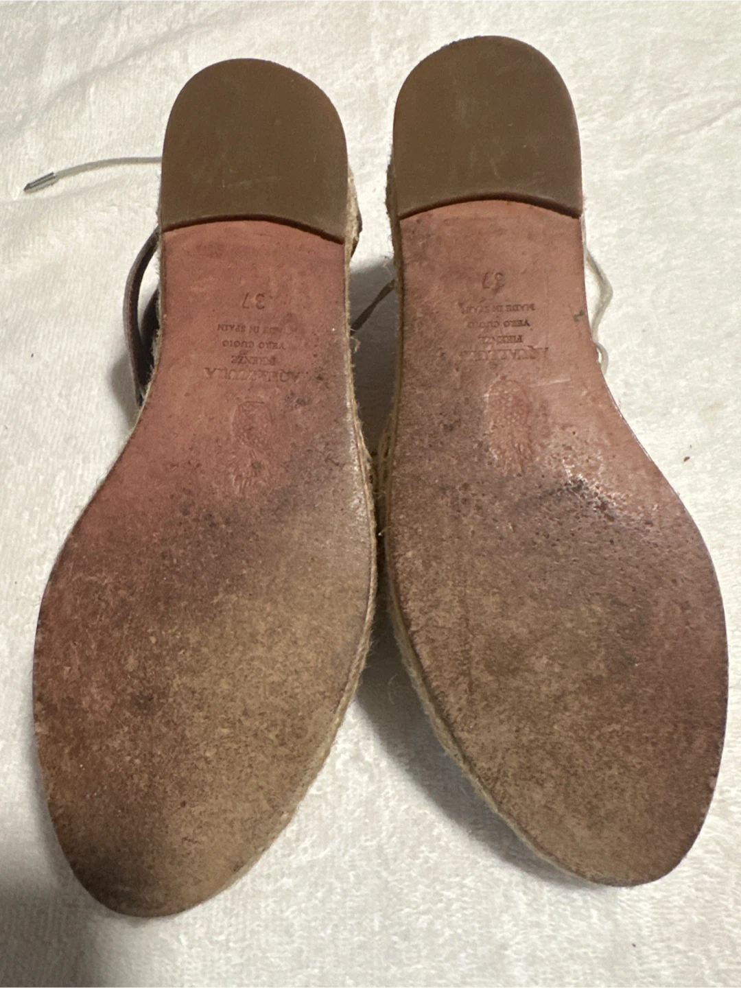 Aquazzura Espadrille Wedge Sandal, Size 37 - photo 5