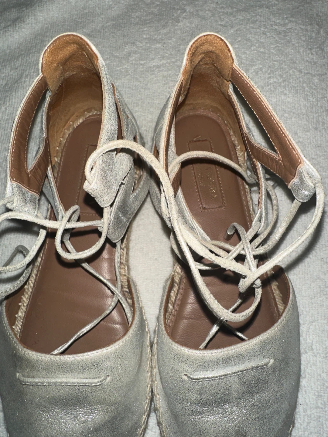 Aquazzura Espadrille Wedge Sandal, Size 37 - photo 2