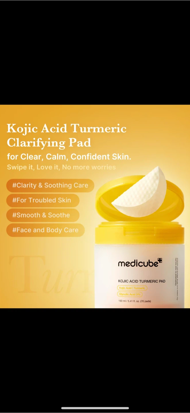 Medicube Kojic Acid Turmeric Clarifying Pad - New! - photo 3