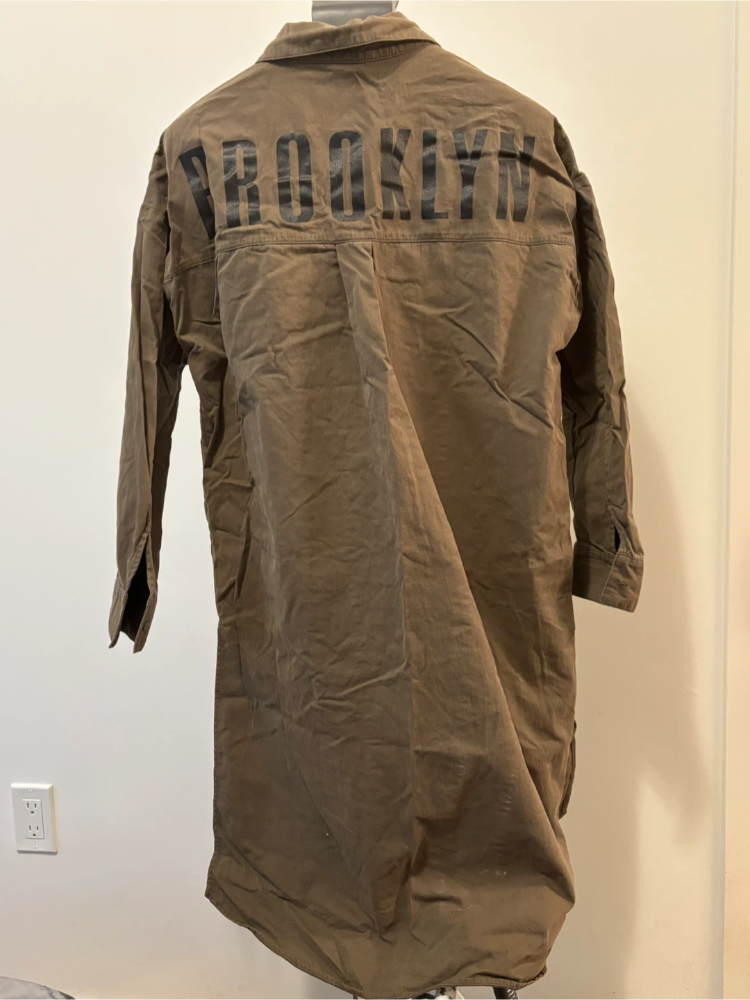 Forever21 SWAG Brooklyn Brown Long Sleeve Shirt Dress - photo 2
