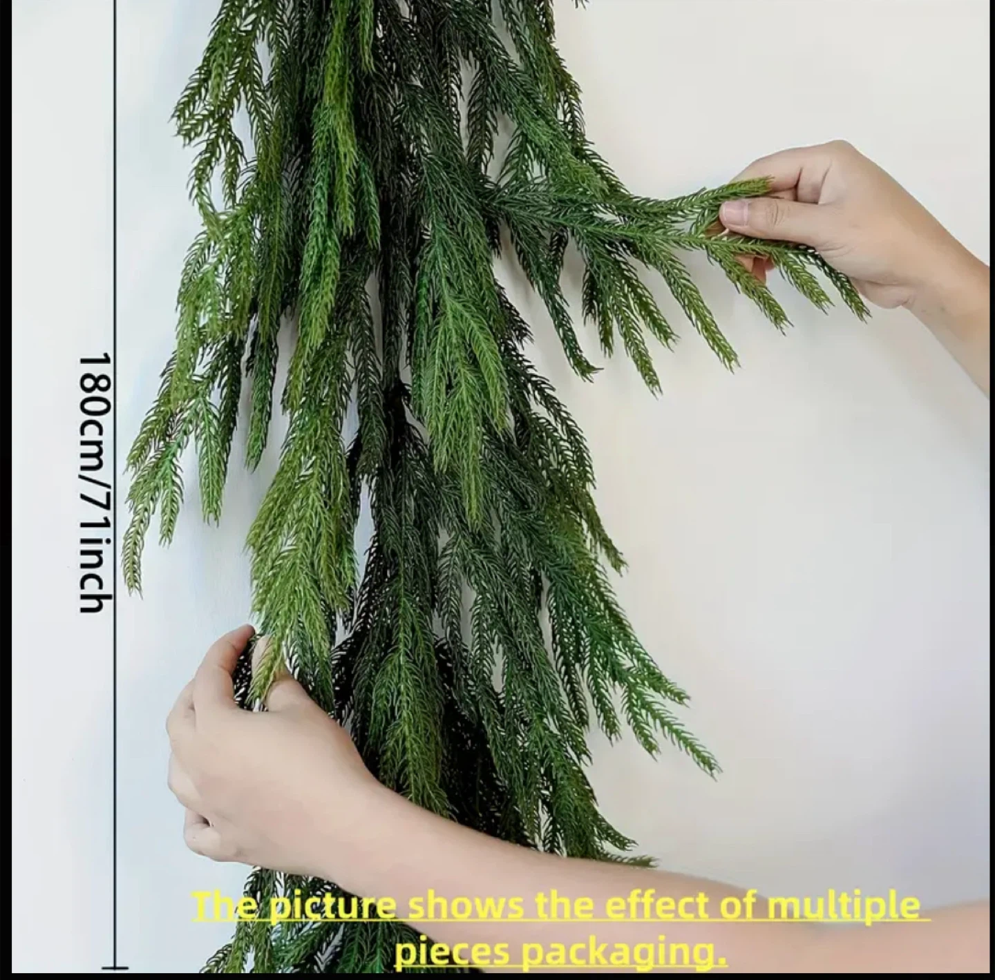Realistic Norfolk Pine Garland  9ft new - photo 2