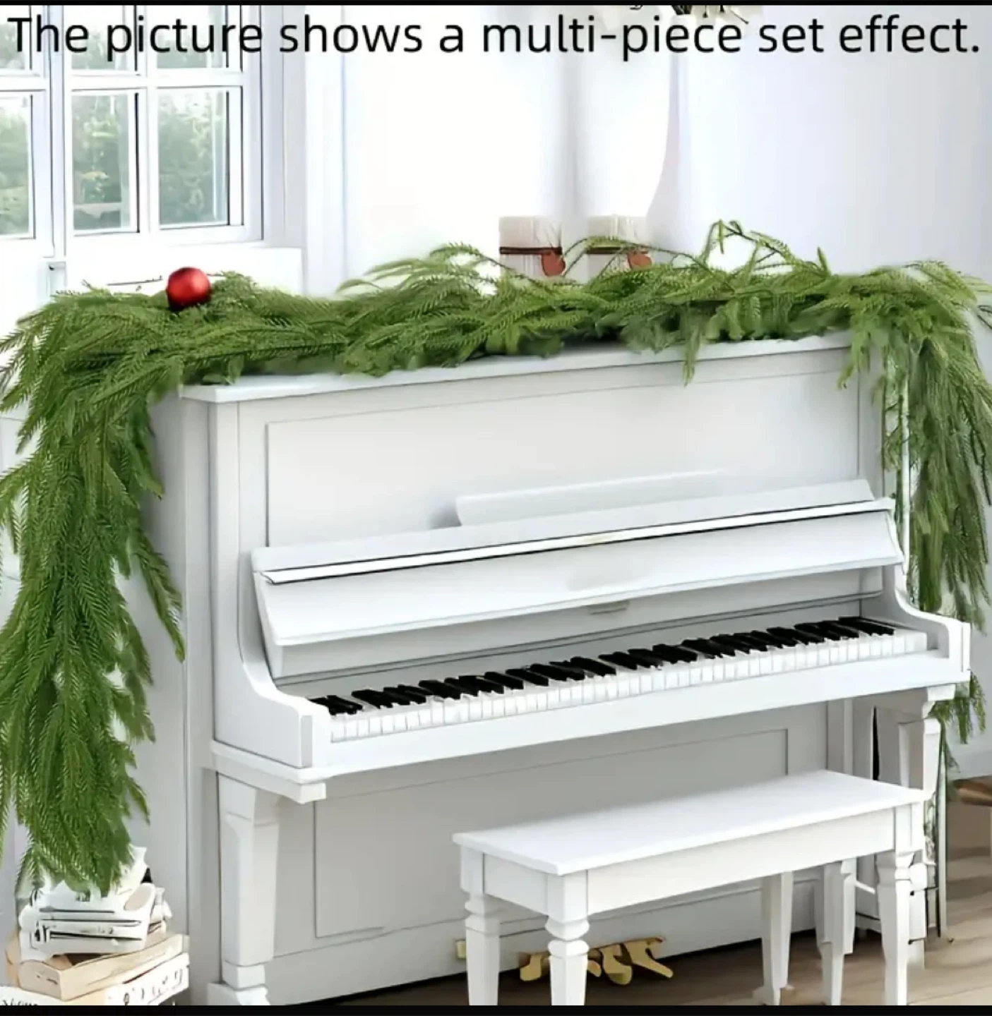 Realistic Norfolk Pine Garland  9ft new - photo 3